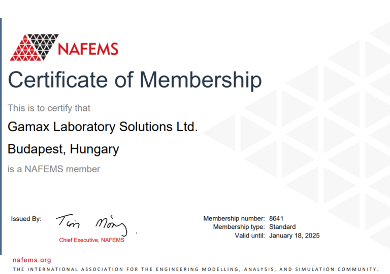 Certificate of Membership of NAFEMS