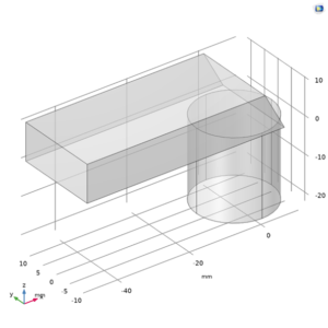 Tilted mirror as mode transforming element.